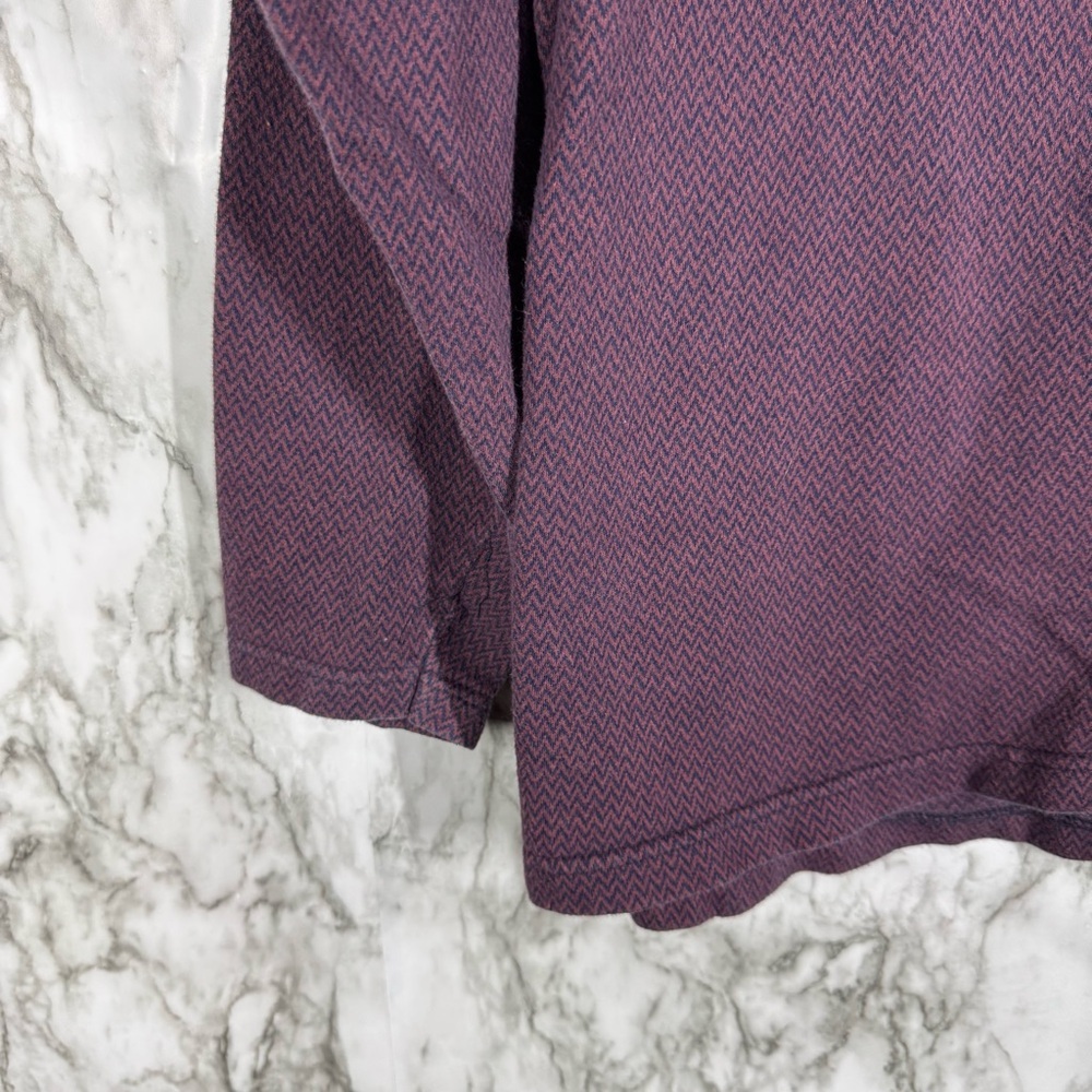 Men's Purple Long Sleeve Shirt - Picture 3 of 5